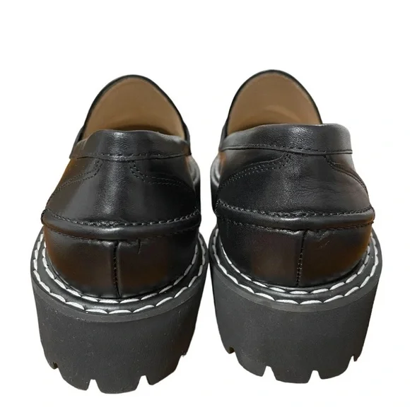 Chic Jon Josef Black Leather Loafers size 38 - Picture 4 of 13